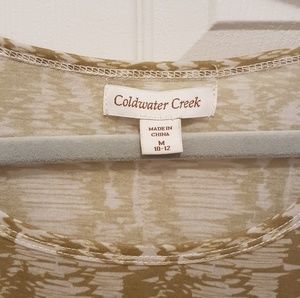 Coldwater Creek Tops - Coldwater Creek Tank Top~Med NWOT green print Coldwater Creek Tops - Coldwater Creek Tank Top~Med NWOT green print